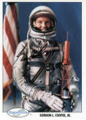 Gordon Cooper SpaceShot card autographed